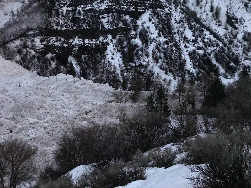 Avalanche Bridalveil Falls Utah Avalanche Center